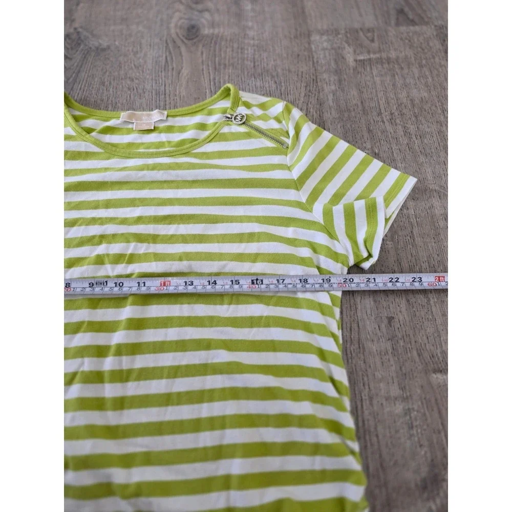 Michael Kors Striped‎ Top Zipper Shoulder Size 1X